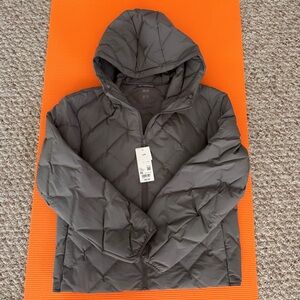 Uniqlo PuffTech Parka Gray XS NWT